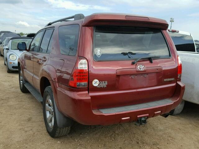 JTEZU17RX88092703 - 2008 TOYOTA 4RUNNER LI MAROON photo 3