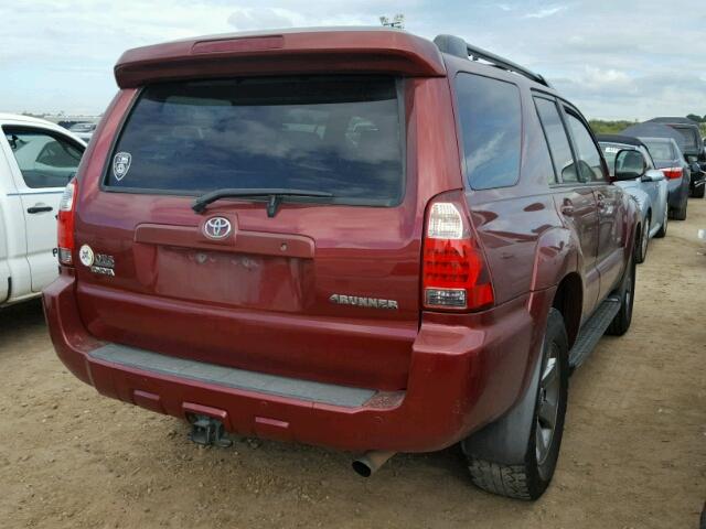 JTEZU17RX88092703 - 2008 TOYOTA 4RUNNER LI MAROON photo 4