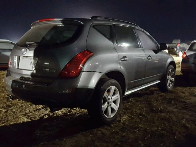 JN8AZ08W47W627234 - 2007 NISSAN MURANO SL GRAY photo 4