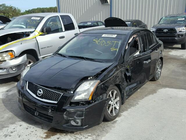 3N1AB6AP4BL725722 - 2011 NISSAN SENTRA BLACK photo 2