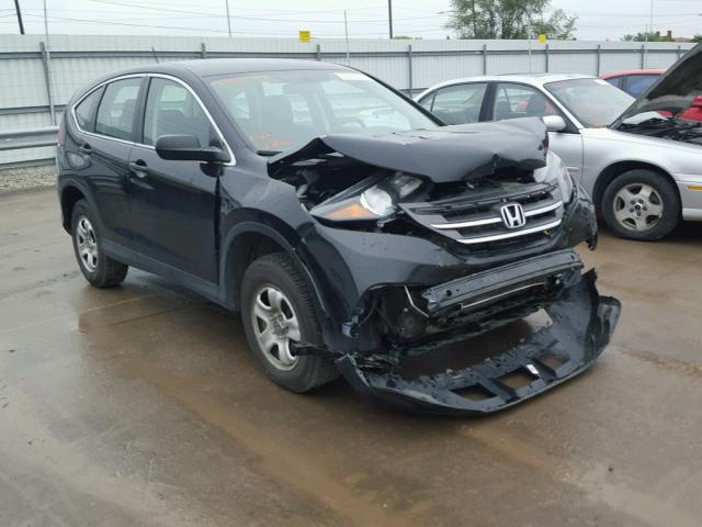 2HKRM4H33EH620790 - 2014 HONDA CR-V LX BLACK photo 1