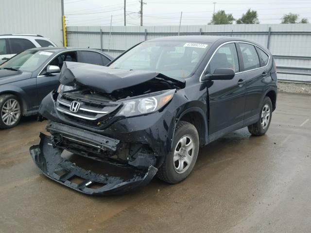 2HKRM4H33EH620790 - 2014 HONDA CR-V LX BLACK photo 2