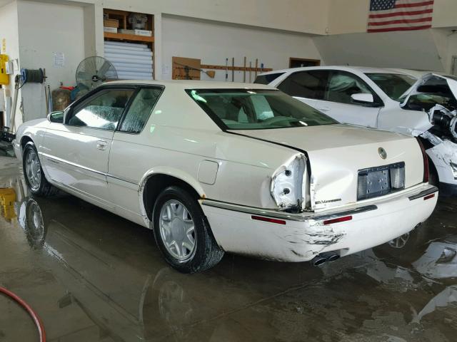 1G6EL12Y9WU615866 - 1998 CADILLAC ELDORADO WHITE photo 3