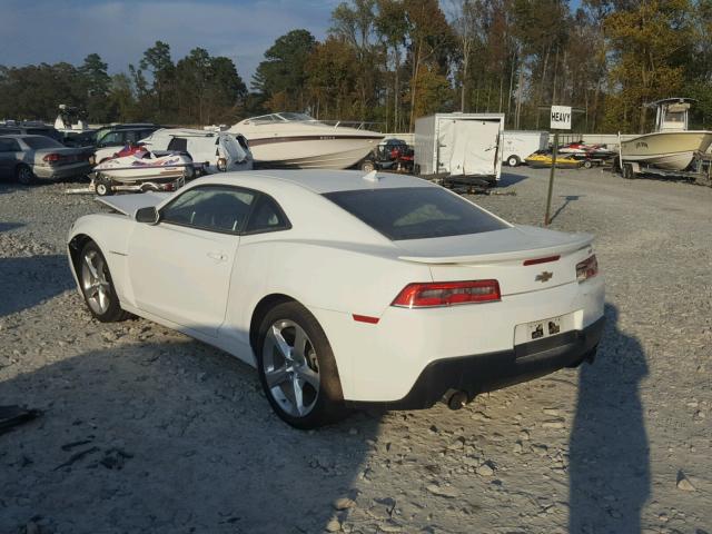 2G1FD1E36F9241916 - 2015 CHEVROLET CAMARO LT WHITE photo 3