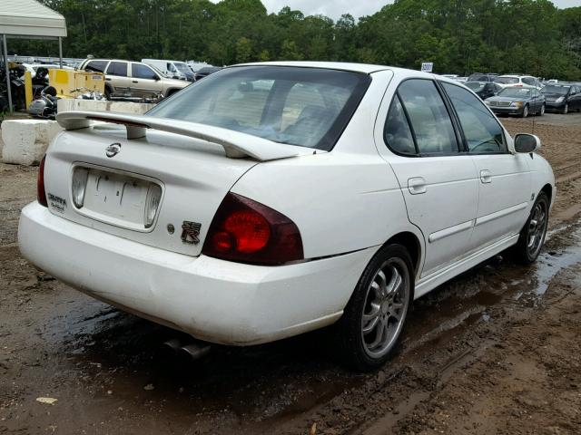 3N1AB51D14L735756 - 2004 NISSAN SENTRA SE- WHITE photo 4