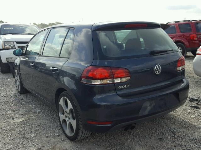 WVWDA7AJ5BW310918 - 2011 VOLKSWAGEN GOLF BLUE photo 3