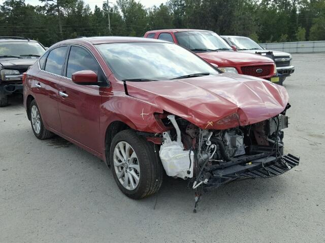 3N1AB7AP7GY247683 - 2016 NISSAN SENTRA S RED photo 1