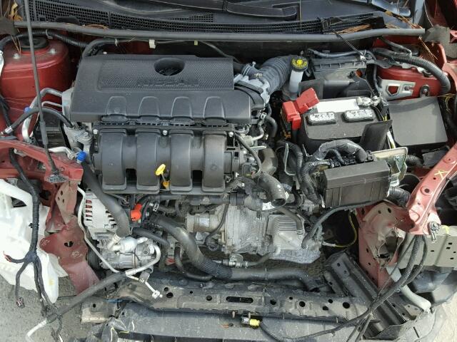 3N1AB7AP7GY247683 - 2016 NISSAN SENTRA S RED photo 7