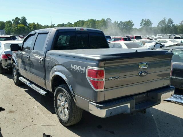 1FTFW1EF7BFD00615 - 2011 FORD F150 GRAY photo 3