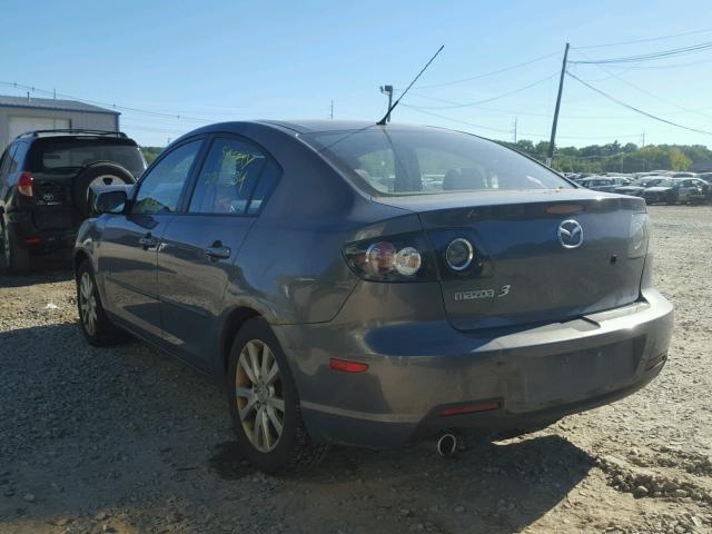 JM1BK324481788680 - 2008 MAZDA 3 S GRAY photo 3