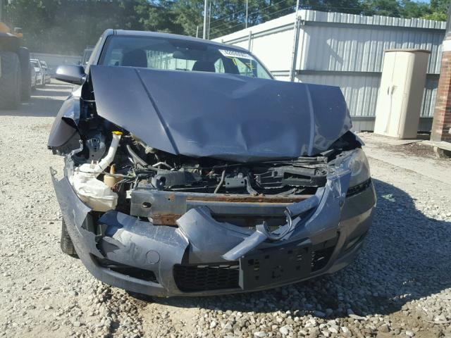 JM1BK324481788680 - 2008 MAZDA 3 S GRAY photo 9