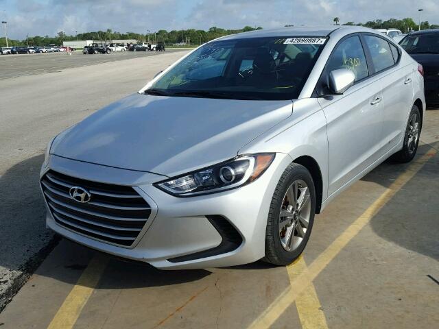 5NPD84LF3HH107365 - 2017 HYUNDAI ELANTRA SE SILVER photo 2