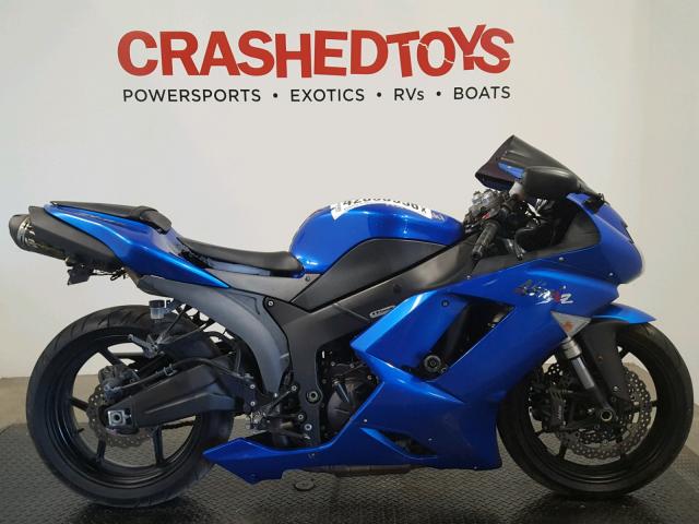 JKAZX4P198A041025 - 2008 KAWASAKI ZX600 P BLUE photo 1