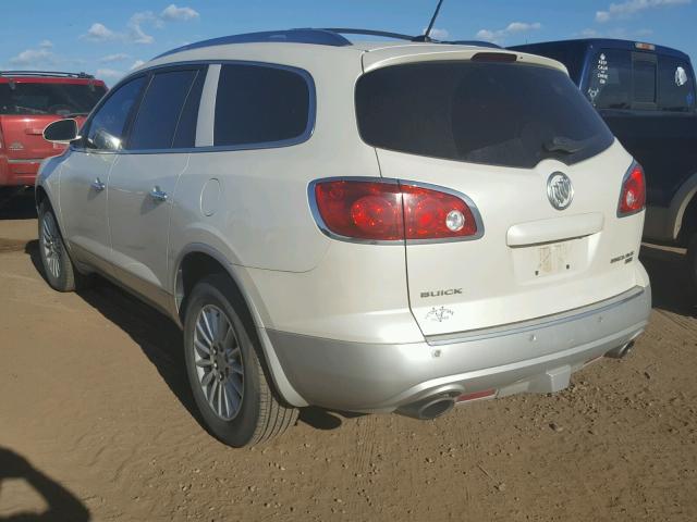 5GAEV23D09J173334 - 2009 BUICK ENCLAVE CX WHITE photo 3