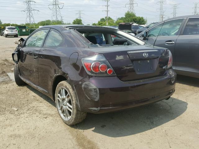 JTKDE167390294965 - 2009 TOYOTA SCION TC MAROON photo 3