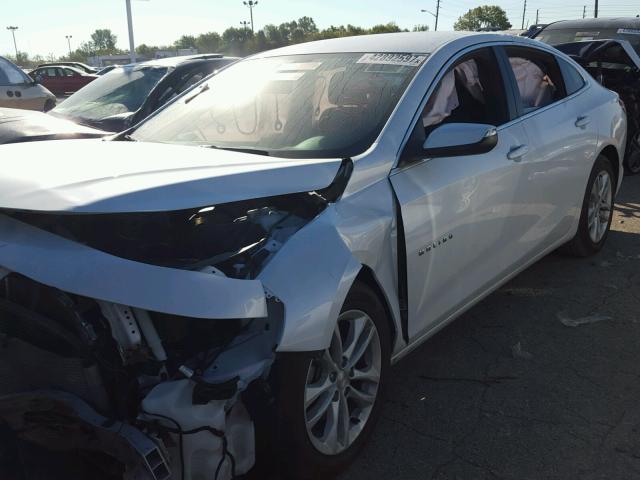 1G1ZE5ST6GF296610 - 2016 CHEVROLET MALIBU LT WHITE photo 2