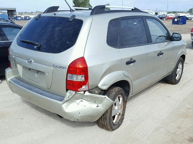 KM8JM12B98U830649 - 2008 HYUNDAI TUCSON GLS TAN photo 4