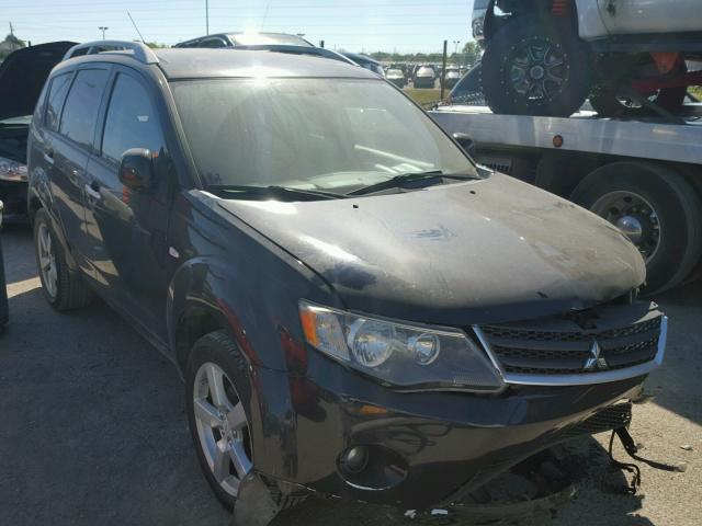 JA4MS41XX7U008618 - 2007 MITSUBISHI OUTLANDER BLACK photo 1