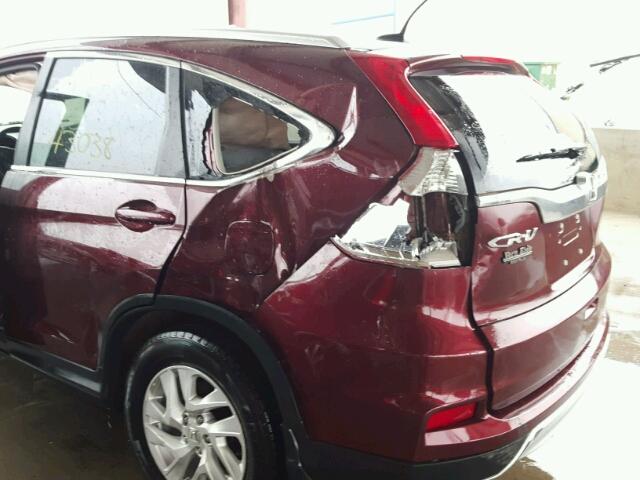 2HKRM4H79FH632432 - 2015 HONDA CR-V EXL RED photo 10