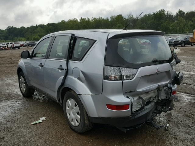 JA4MS31X97U002156 - 2007 MITSUBISHI OUTLANDER SILVER photo 3