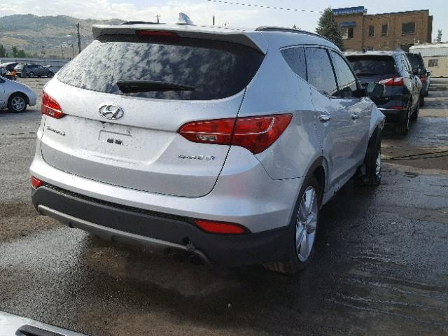 5XYZU3LA5EG173063 - 2014 HYUNDAI SANTA FE S SILVER photo 4