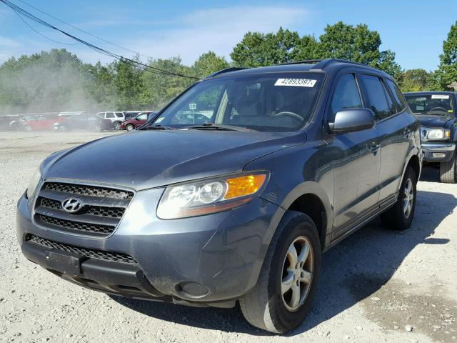 5NMSG73D67H107608 - 2007 HYUNDAI SANTA FE G GRAY photo 2