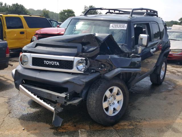 JTEBU11F170021273 - 2007 TOYOTA FJ CRUISER BLACK photo 2