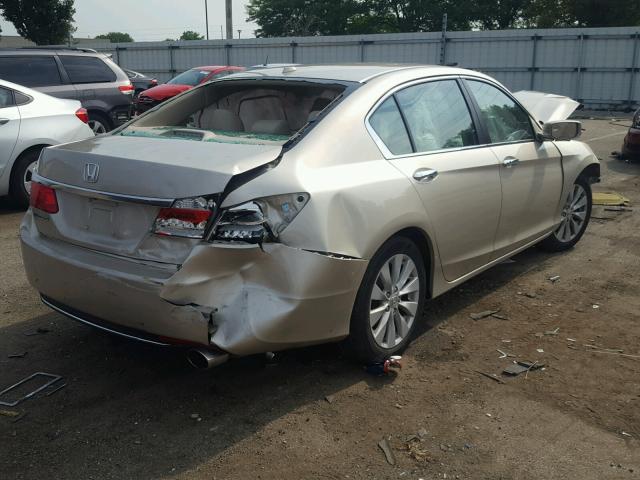 1HGCR2F83EA175616 - 2014 HONDA ACCORD EXL RED photo 4