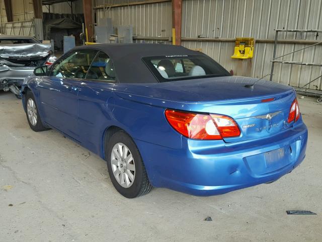 1C3LC45K28N212097 - 2008 CHRYSLER SEBRING BLUE photo 3