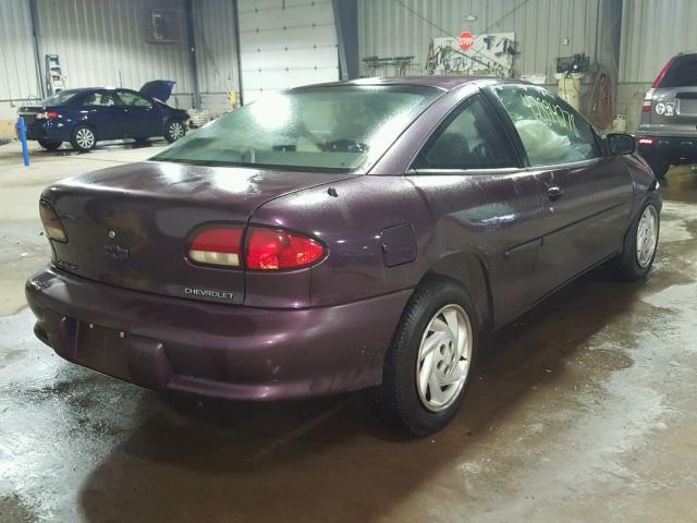 1G1JC1244W7129174 - 1998 CHEVROLET CAVALIER B PURPLE photo 4