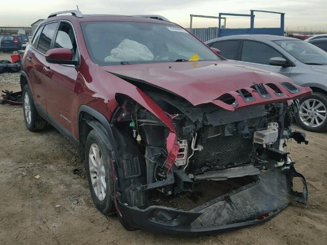 1C4PJMCB2EW112075 - 2014 JEEP CHEROKEE RED photo 1