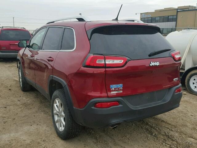 1C4PJMCB2EW112075 - 2014 JEEP CHEROKEE RED photo 3