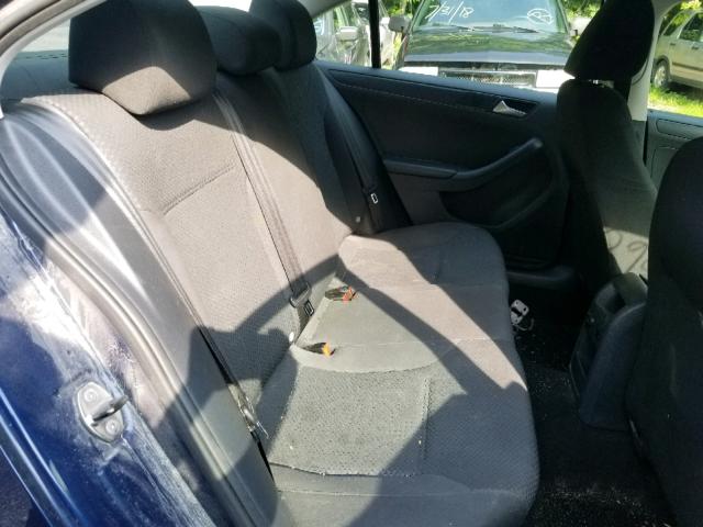 3VW2K7AJ5EM322914 - 2014 VOLKSWAGEN JETTA BASE Կապույտ լուսանկար 6