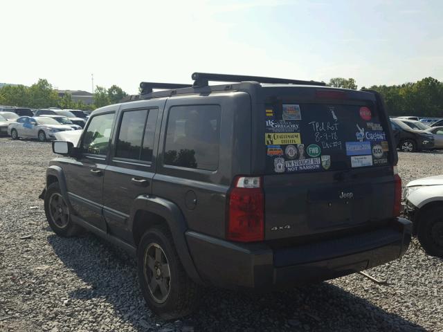 1J8HG48K56C129511 - 2006 JEEP COMMANDER GRAY photo 3