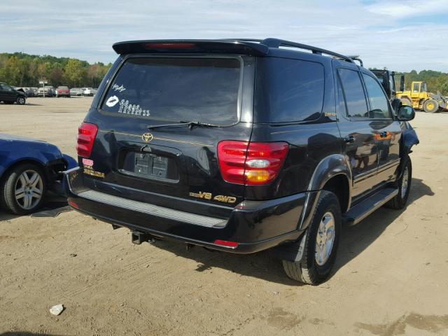 5TDBT48A11S031048 - 2001 TOYOTA SEQUOIA LI BLACK photo 4