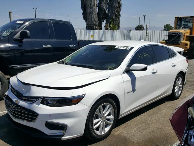 1G1ZJ5SU7GF327237 - 2016 CHEVROLET MALIBU HYB WHITE photo 2