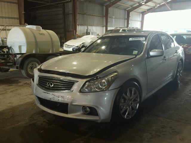 JN1CV6AP4CM934529 - 2012 INFINITI G37 BASE SILVER photo 2