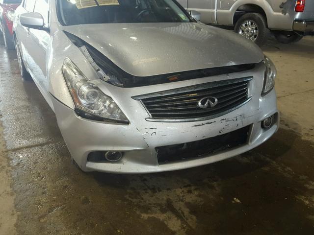 JN1CV6AP4CM934529 - 2012 INFINITI G37 BASE SILVER photo 9