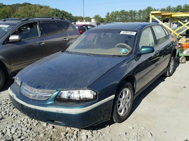 2G1WF55K2Y9348389 - 2000 CHEVROLET IMPALA GREEN photo 2