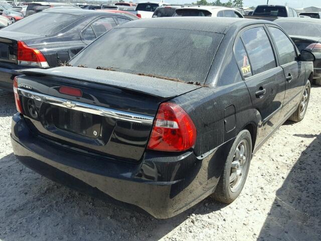 1G1ZS52F25F329487 - 2005 CHEVROLET MALIBU BLACK photo 4