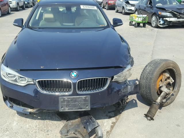 WBA3N5C53EF716203 - 2014 BMW 428 XI BLUE photo 7