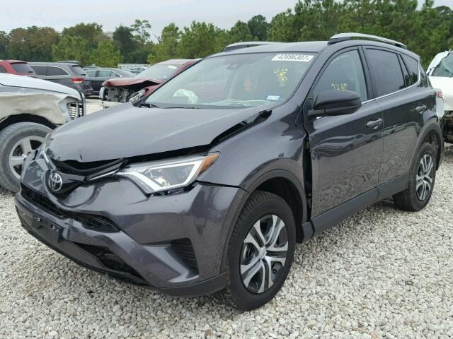 2T3ZFREV4HW352052 - 2017 TOYOTA RAV4 LE CHARCOAL photo 2