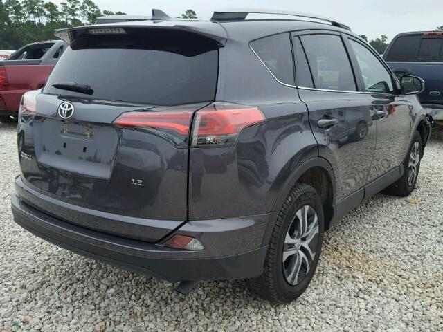 2T3ZFREV4HW352052 - 2017 TOYOTA RAV4 LE CHARCOAL photo 4