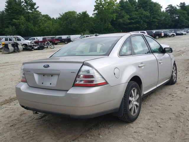 1FAHP24W28G166179 - 2008 FORD TAURUS SEL GRAY photo 4