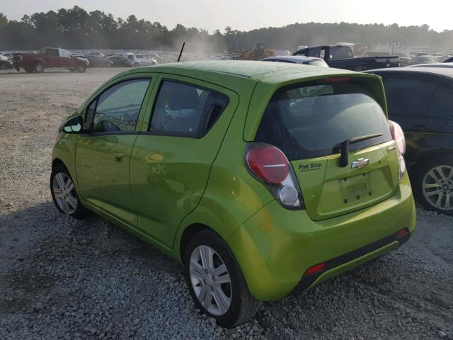 KL8CD6S90FC795289 - 2015 CHEVROLET SPARK 1LT GREEN photo 3