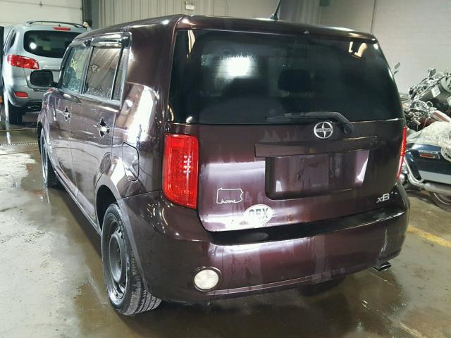 JTLKE50E691096618 - 2009 TOYOTA SCION XB Марун фото 3