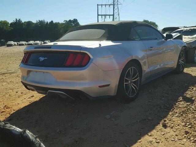 1FATP8UH1G5216465 - 2016 FORD MUSTANG SILVER photo 4