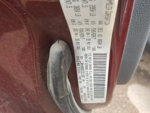 1J8HH48K87C511997 - 2007 JEEP COMMANDER 栗色 照片 10