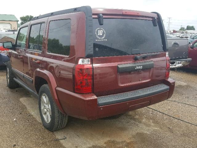 1J8HH48K87C511997 - 2007 JEEP COMMANDER 栗色 照片 3