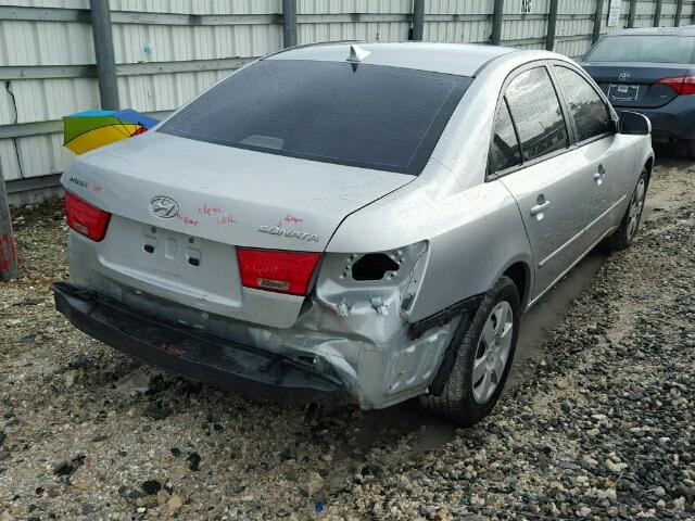 5NPET4AC9AH624512 - 2010 HYUNDAI SONATA GLS SILVER photo 4